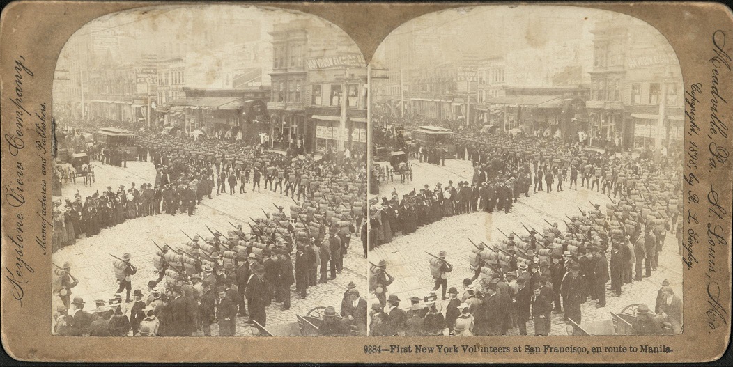 First New York Volunteers at San Francisco, en route to Manila.